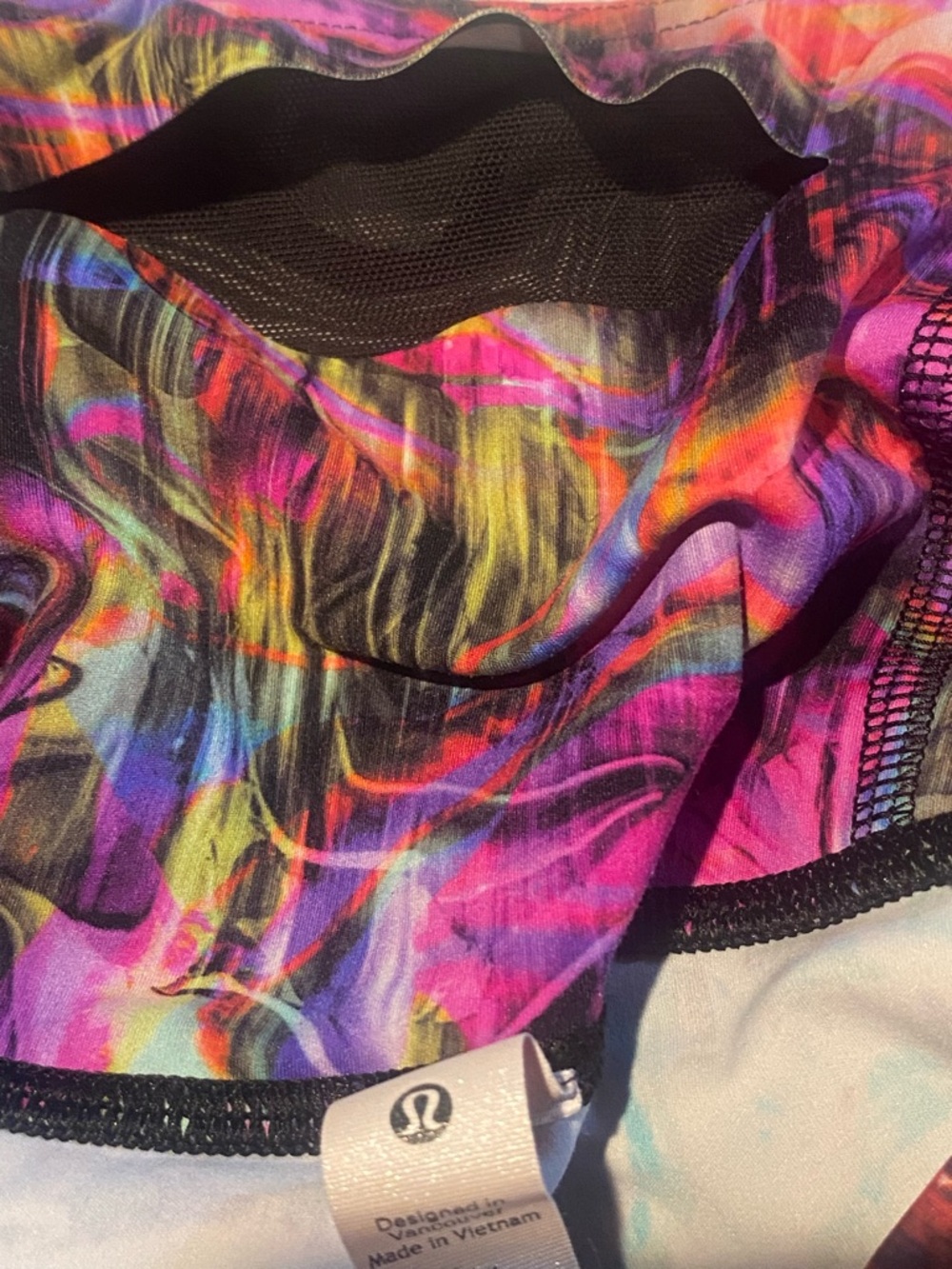 Lululemon Fast and Free High Rise Tight Leggings Hyper Flow Pink Multi Size 14 - Picture 14 of 14